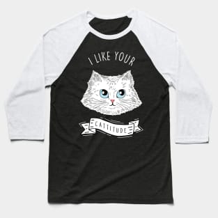 Cattitude Baseball T-Shirt